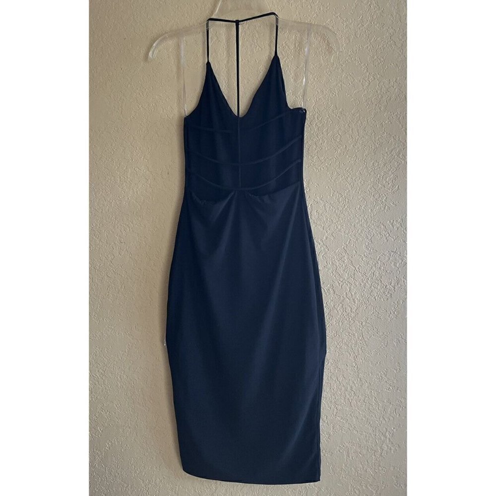 Nasty Gal Women's Black Come Of Cage Bodycon Midi Dress Size S - Picture 8 of 10